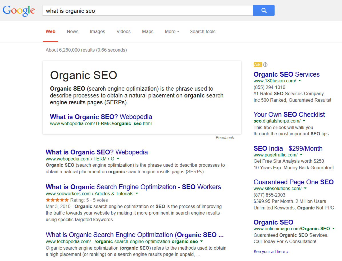 serps-for-what-is-organic-seo
